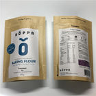 کیسه کاغذ قابل استفاده مجدد سفارشی چاپ فویل آلومینیوم Ziplock برای بسته بندی آرد مواد غذایی